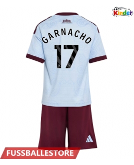 Günstige Aston Villa Alejandro Garnacho #17 3rd trikot Kinder 2026-27 Kurzarm (+ Kurze Hosen)